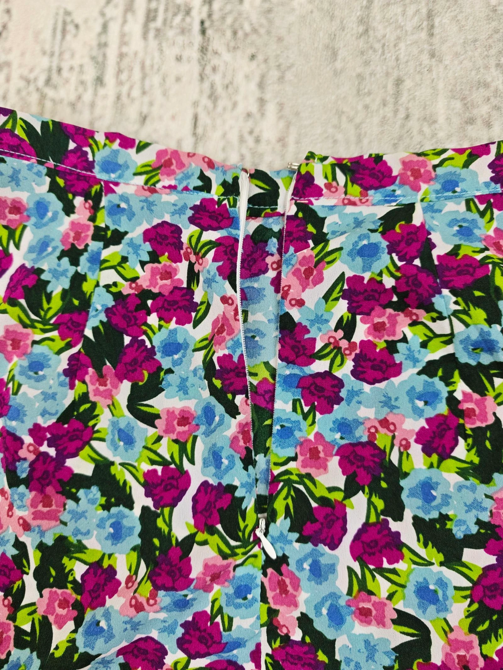 Saia Mini Floral Rosa Azul Estampa Ditsy Cottagecore Y2K Tamanho P – photo 10